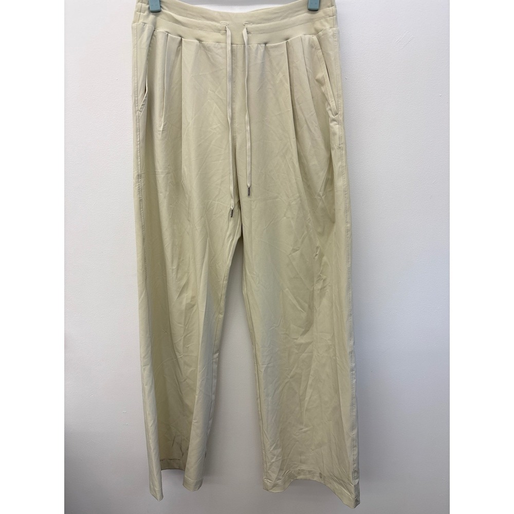 Callaway Journey Collection Mid-Rise Full Length Wide Leg Pants Beige‎ Women's